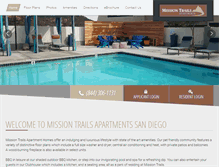Tablet Screenshot of missiontrailsapts.com